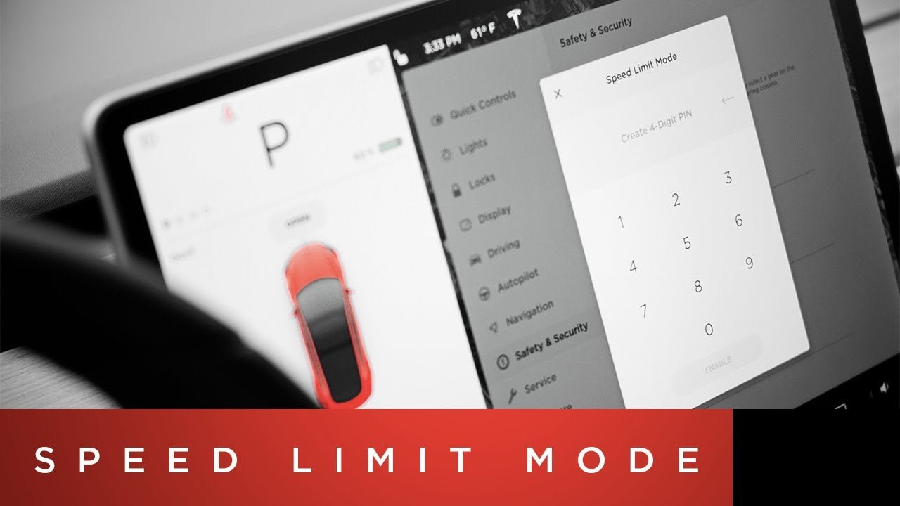 How to enable speed limit mode on Tesla Model Y - acetesla