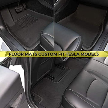 3D Floor Mats for Tesla Model 3 2017-2024