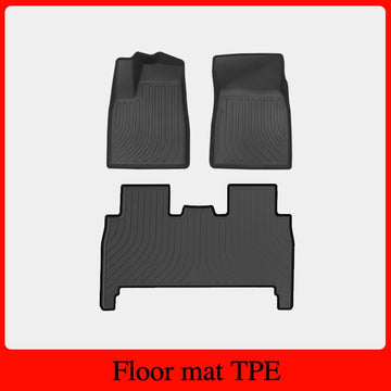 All-Weather & All-Season TPE Car Floor Mats suitable for Tesla Model X 2021-2023 [Left-hand drive only]