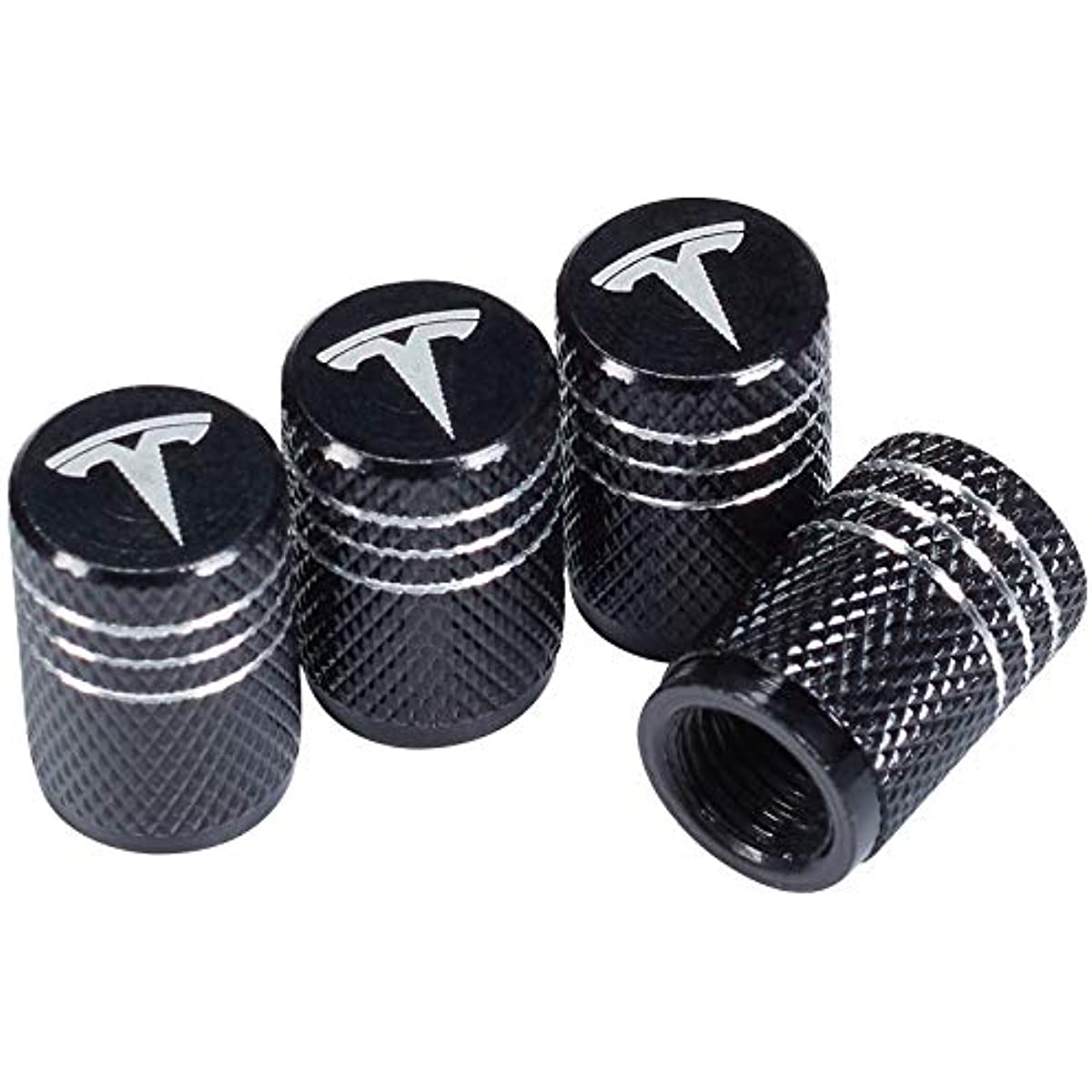Aluminum Alloy Valve Stem Tire Caps for Tesla Model Y/X/S/3 - 4PCS - acetesla