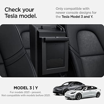 Armrest box hidden storage box for Tesla Model 3/Y