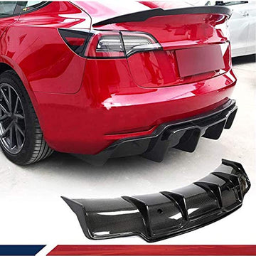 Carbon Fiber Rear Diffuser for Tesla Model 3 2016-2023 - acetesla