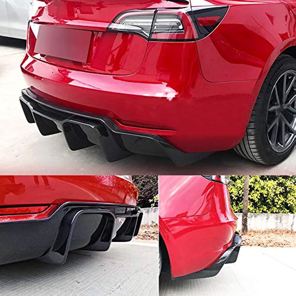 Carbon Fiber Rear Diffuser for Tesla Model 3 2016-2023 - acetesla