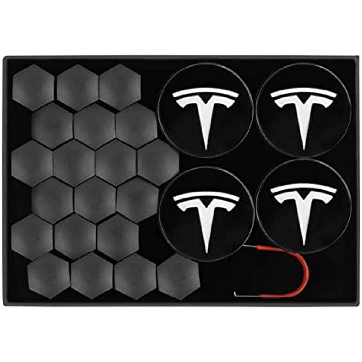 Center Cap Wheel Cap Kit for for Tesla Model 3 / Y / X / S - acetesla