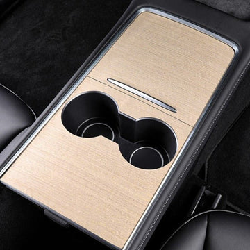 Wood Center Console Wraps for Tesla Model 3/Y