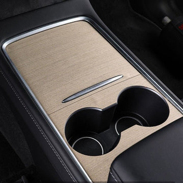 Wood Center Console Wraps for Tesla Model 3/Y