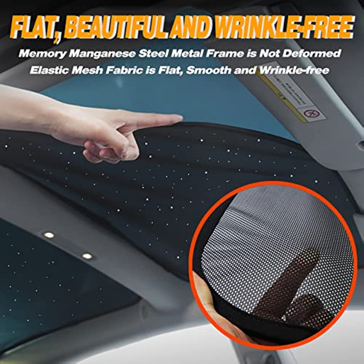 Front and Rear Roof Sunshade for Tesla Model 3 2017-2023 - acetesla