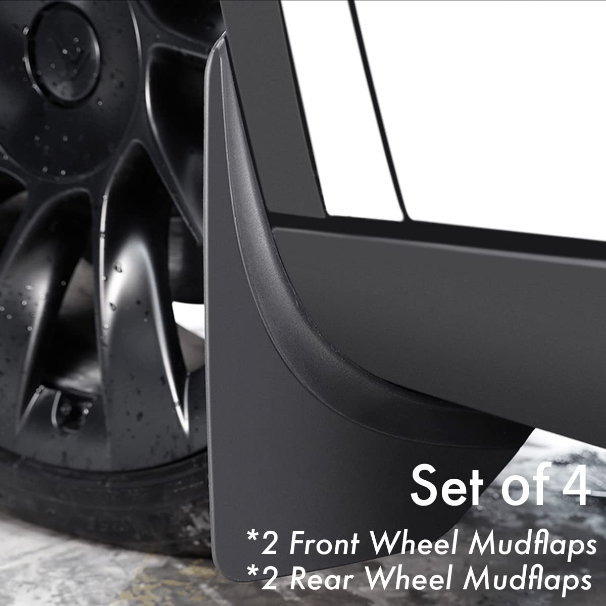 Front Rear Fender Mud Splash Guard (Set of 4) for Tesla Model Y 2021-2024 - acetesla