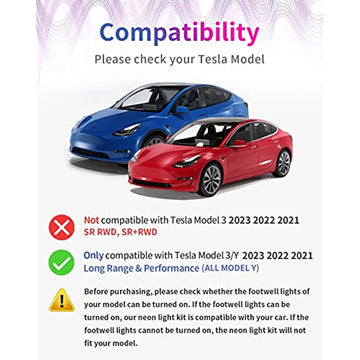 Interior RGB LED Neon Lights for Tesla Model 3 / Y