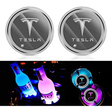 LED Cup Holder Lights for Tesla Model 3/Y/S/X 2PCS