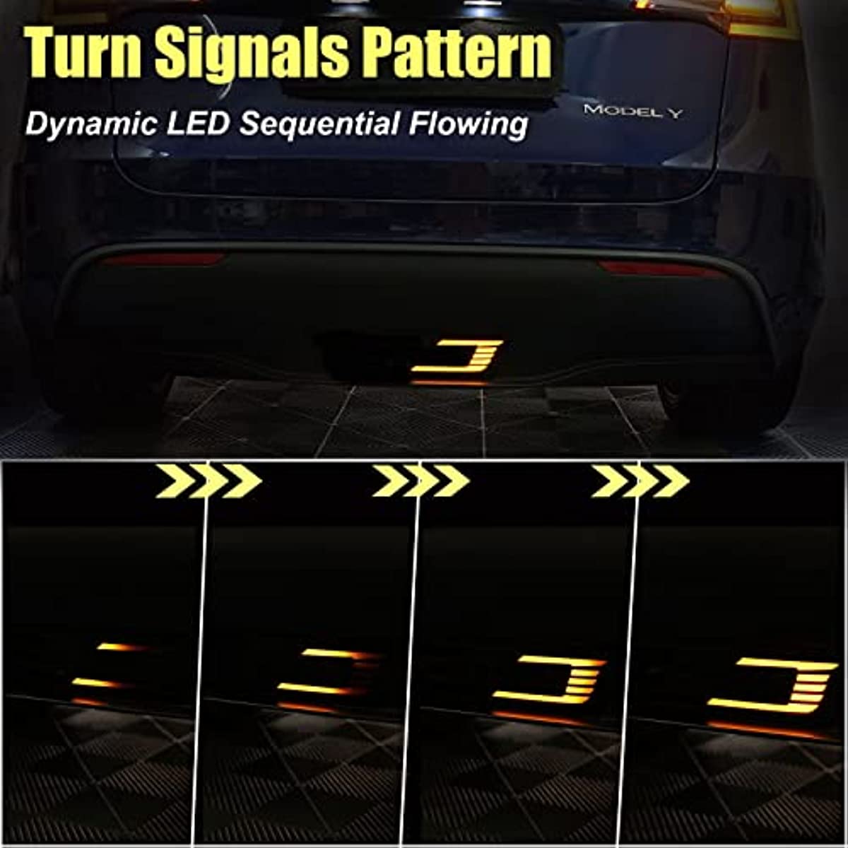 Rear Bumper Brake Pilot Lights for Tesla Model Y 2020-2023 - acetesla