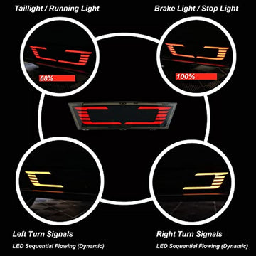 Rear Bumper Brake Pilot Lights for Tesla Model Y
