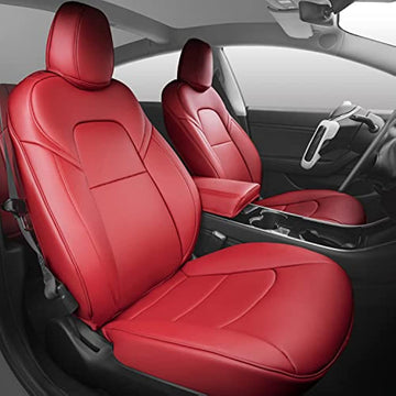 Red Seat Covers for Tesla Model 3 2017-2023