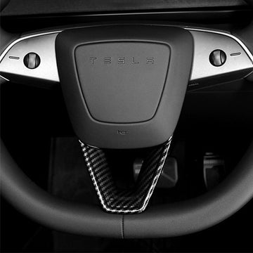 Steering wheel V-cover for Model 3 Highland