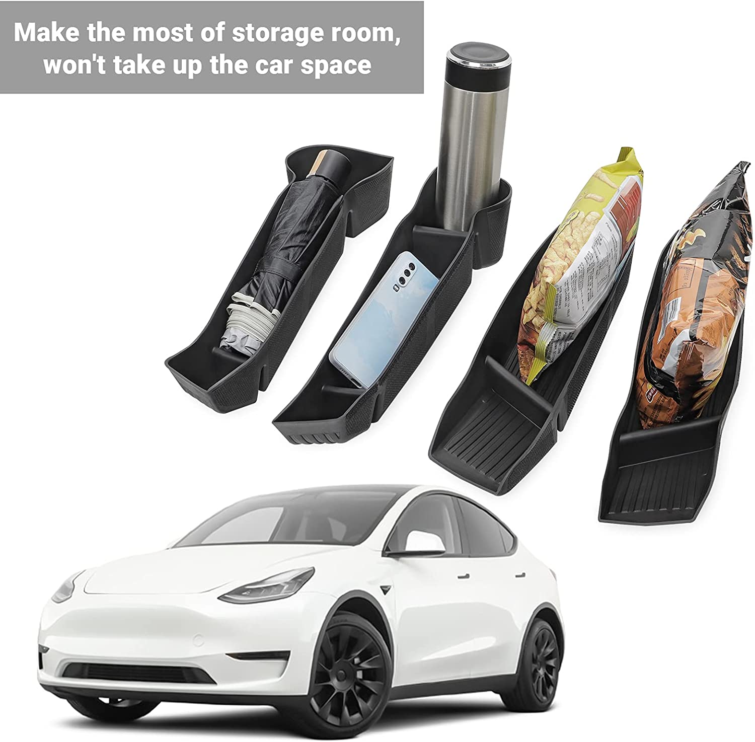 Under the door armrest storage box umbrella boxfor Tesla Model Y 2020-2023 - acetesla