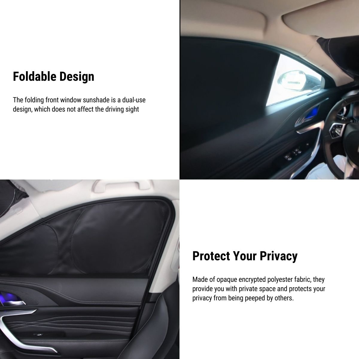 Window Sunshade Covers for Tesla Model Y 2020-2024 Full 8pcs set - acetesla
