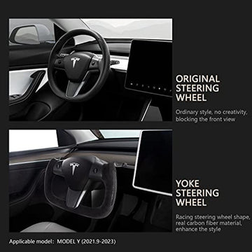 Yoke Plaid Steering Wheel for Tesla Model 3 / Y