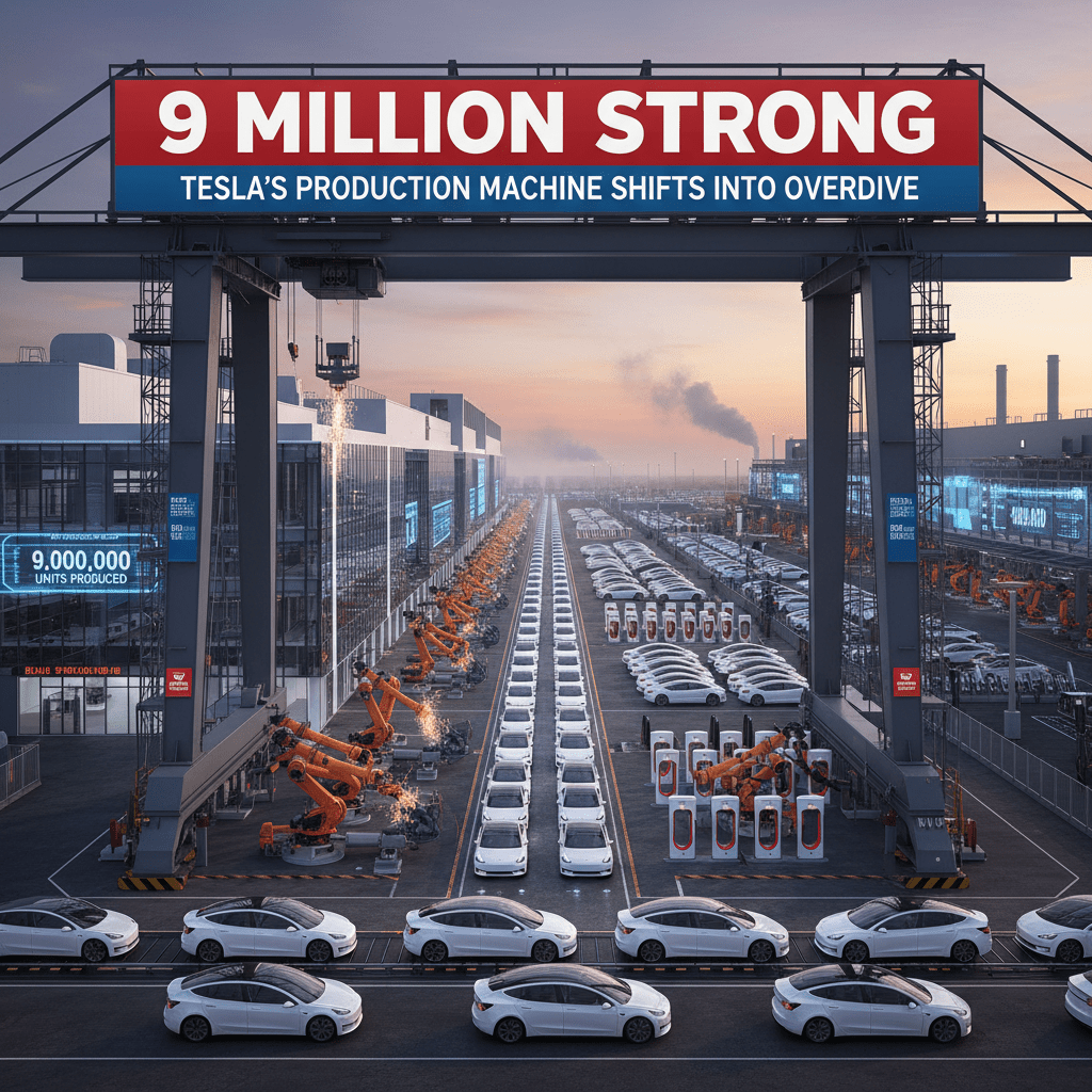 9 Million Strong: Tesla's Production Machine Shifts Into Overdrive