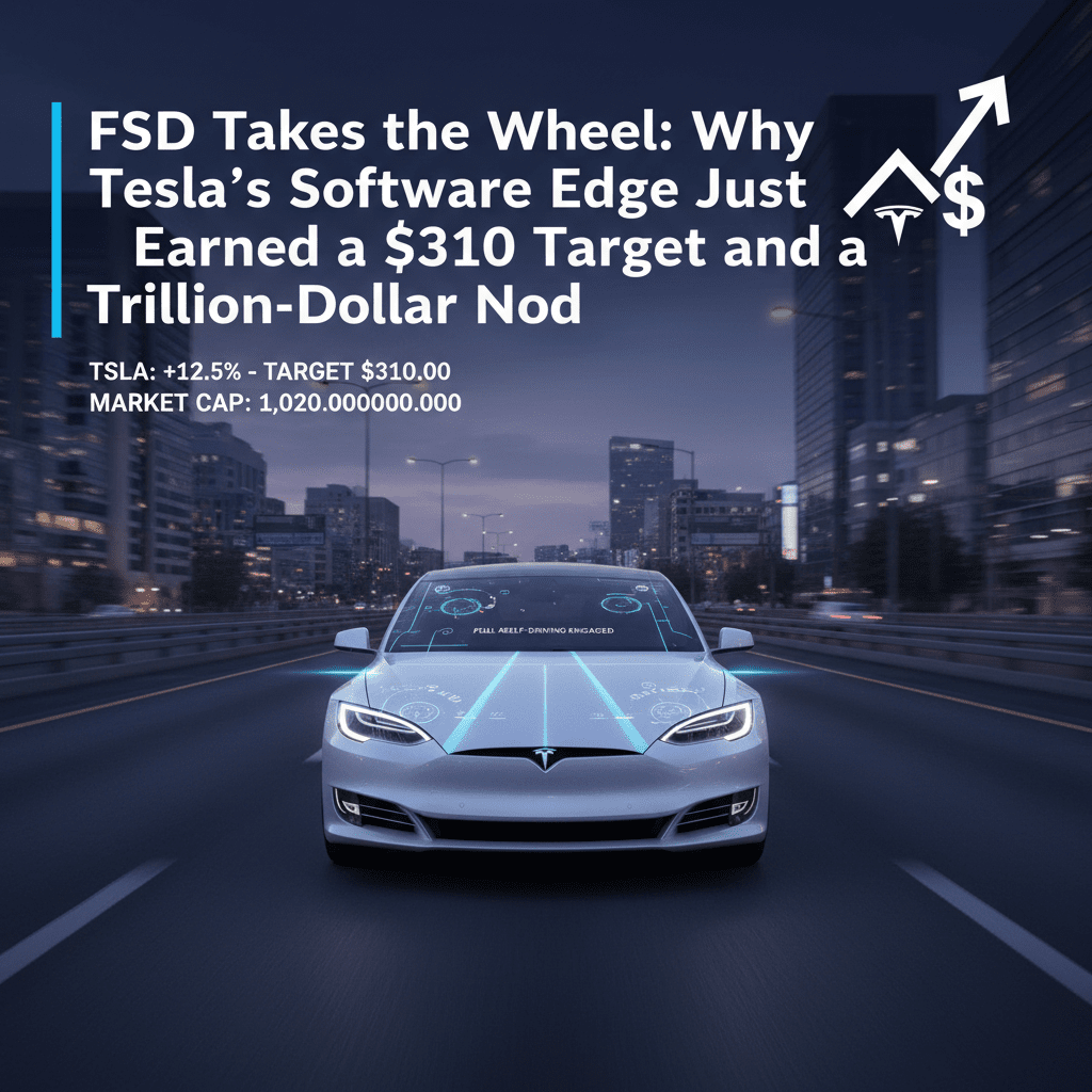 Tesla Software Developer FSD Takes the Wheel: Why Tesla's Software Edge Just Earned a $310 Targ