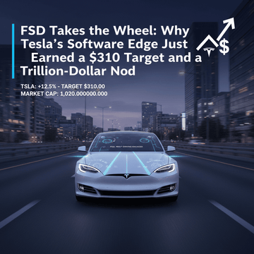 FSD Takes the Wheel: Why Tesla's Software Edge Just Earned a $310 Target and a Trillion-Dollar Nod - acetesla