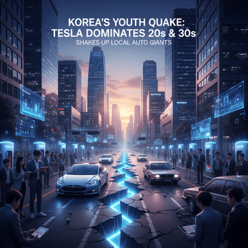Korea's Youth Quake: Tesla Dominates 20s & 30s, Shakes Up Local Auto Giants - acetesla