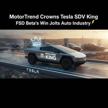 MotorTrend Crowns Tesla SDV King: FSD Beta's Win Jolts Auto Industry - acetesla