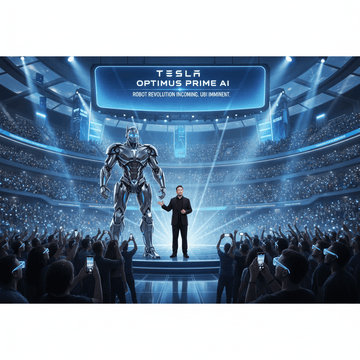 Musk Unleashes "Optimus Prime" Future: Tesla's AI Brain to Spark Robot Revolution, UBI Imminent - acetesla