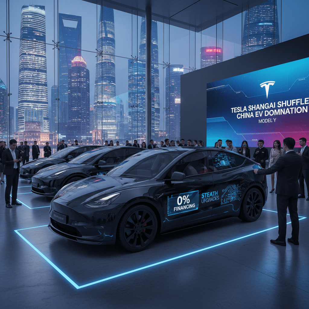 Upgrade Zero Tesla's Shanghai Shuffle: Model Y Gets Stealthy Upgrades & 0% Financin