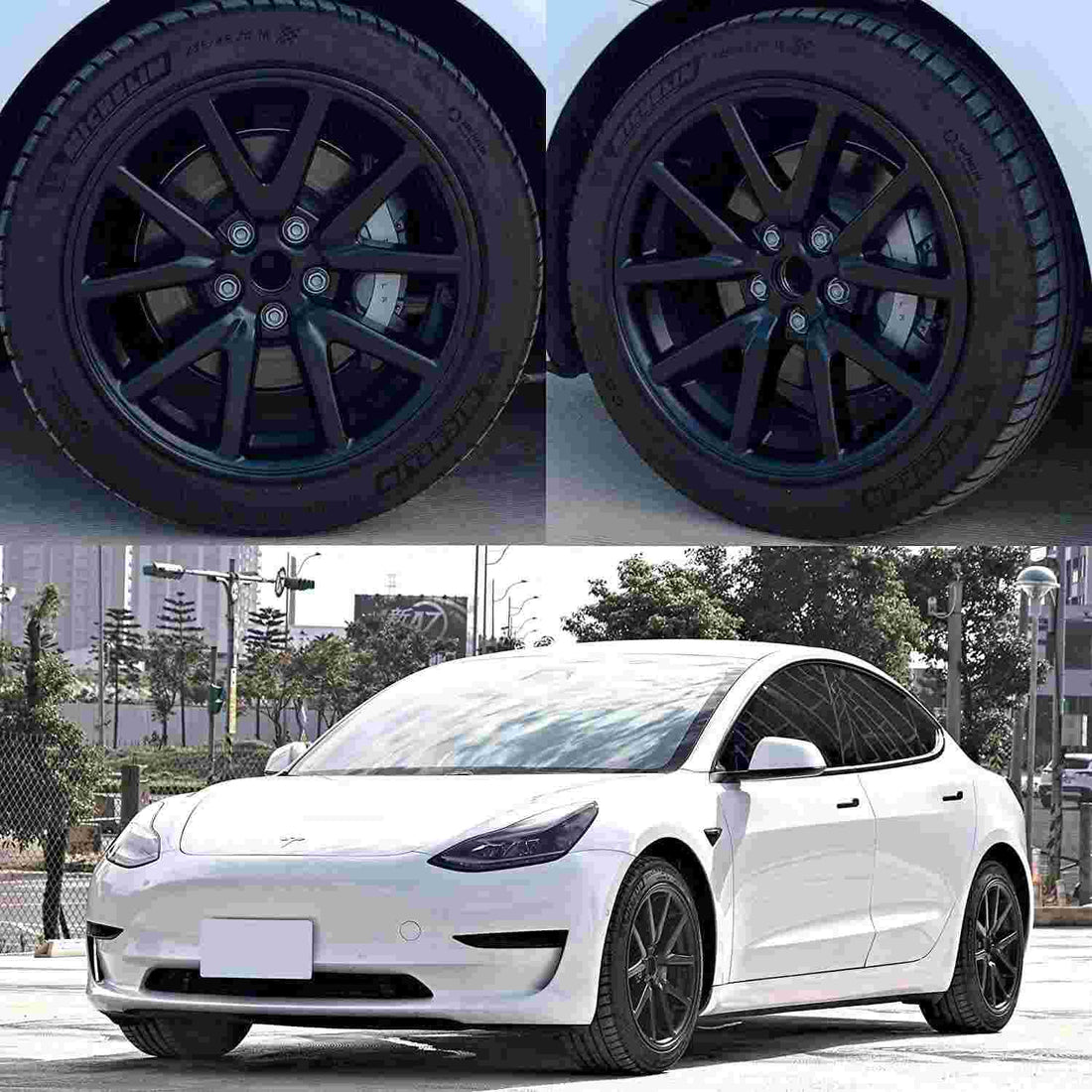 18'' Wheel Covers For Tesla Model 3 - acetesla