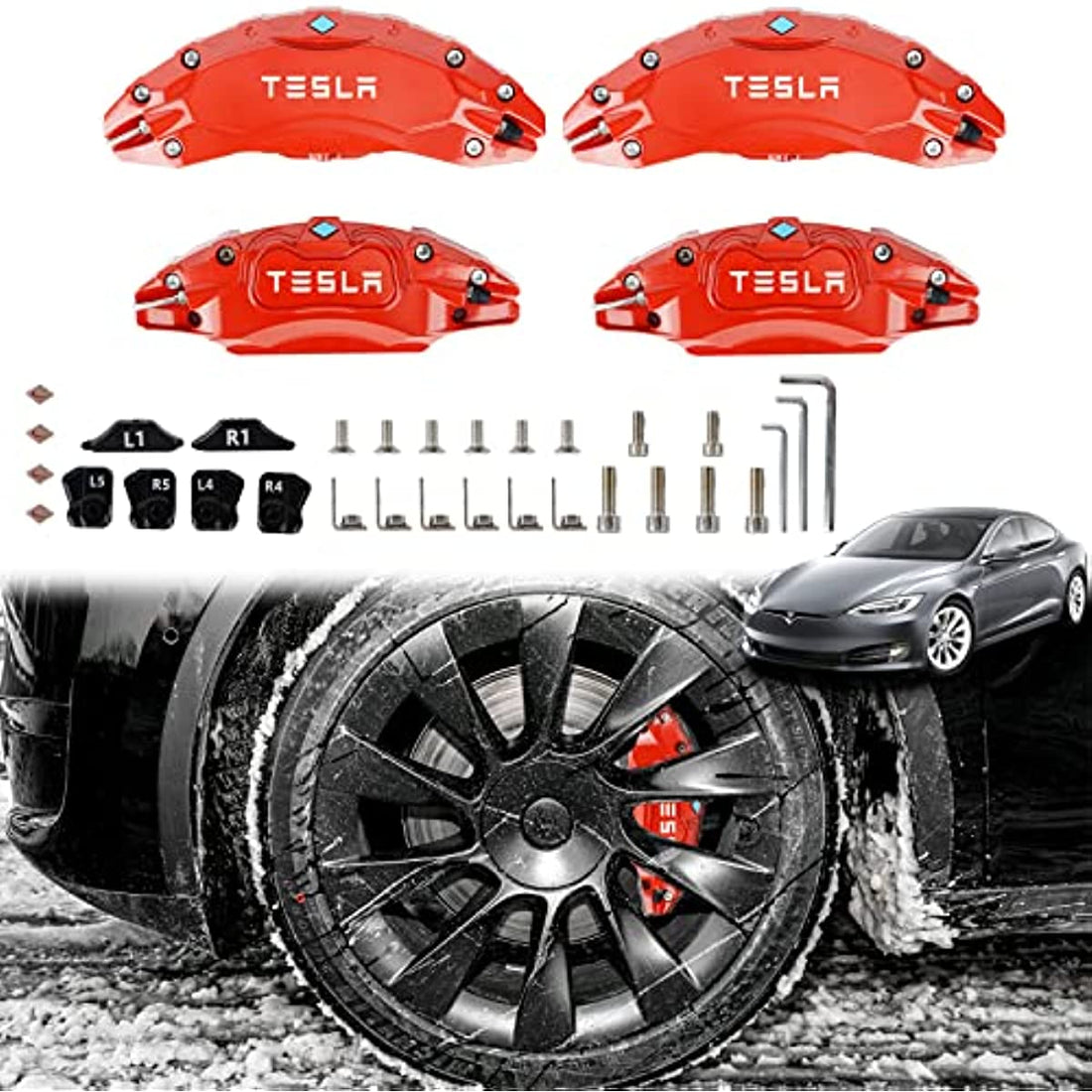 19" /20" Wheel Brake Caliper Cover for Tesla Model Y 2020-2023 - acetesla