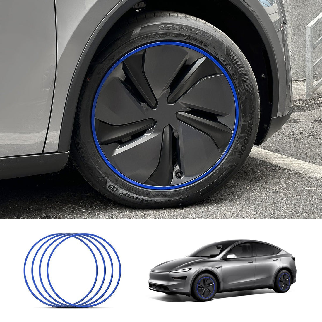 19'' Crossflow Aluminum Alloy Wheel Rim Protectors for Tesla Model Y Juniper 2025+ - acetesla