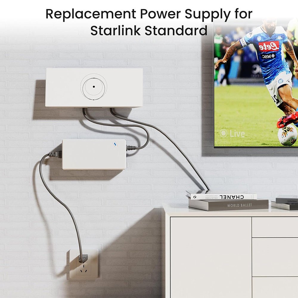 195W AC Power Adapter Replacement for Starlink Gen 3 - acetesla