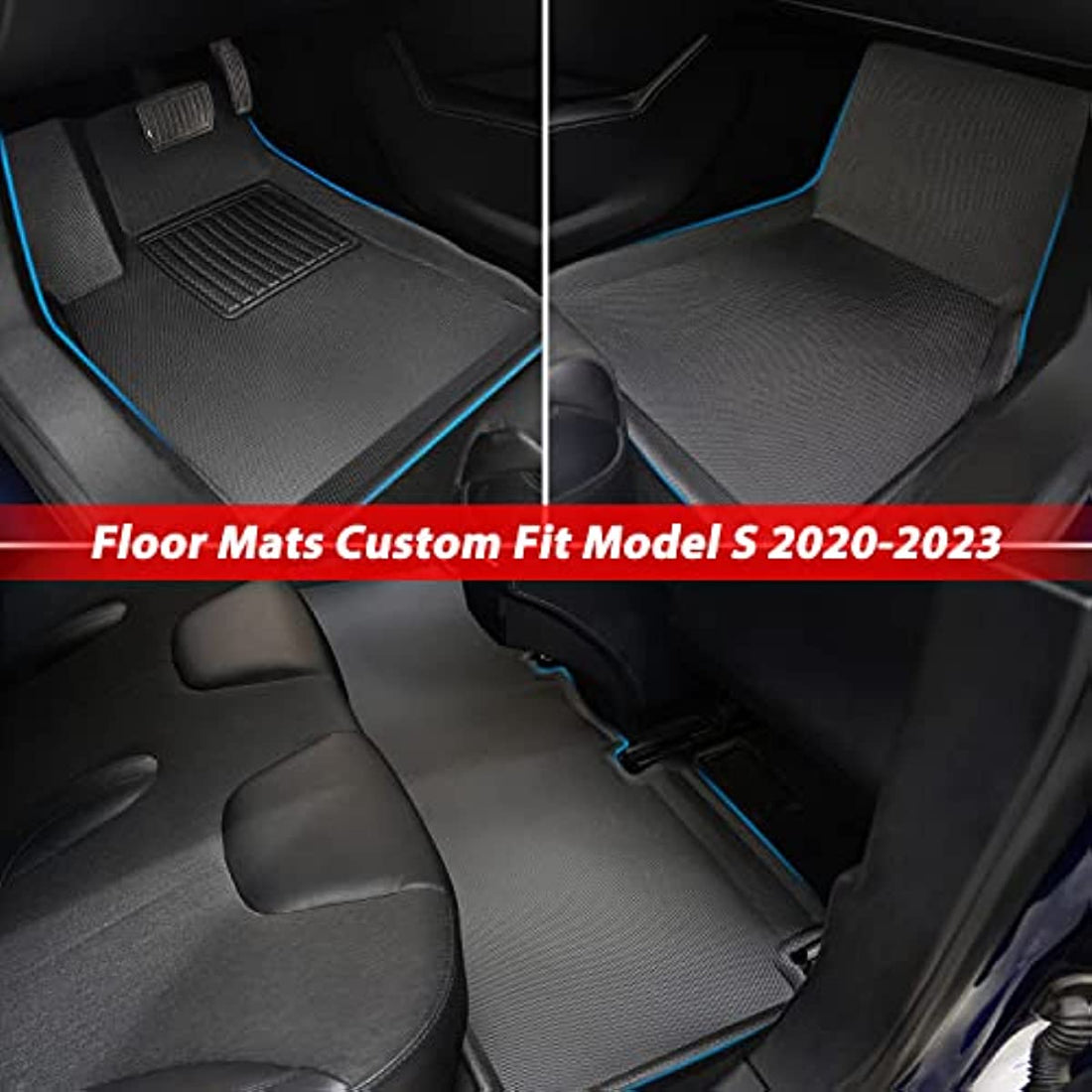 3D All Weather Floor Mats for Tesla Model S 2020-2023 - acetesla