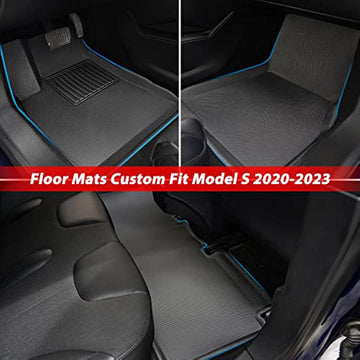 3D-Allwetter-Fußmatten für Tesla Model S 2020–2023
