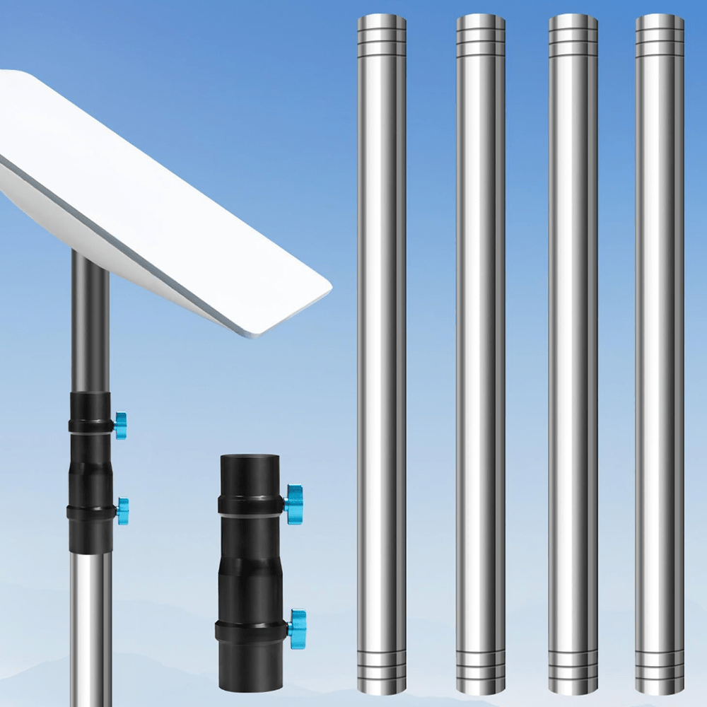 7FT Ground Pole RV Mount Kit with Adapter for Starlink Gen 2 Dish - acetesla