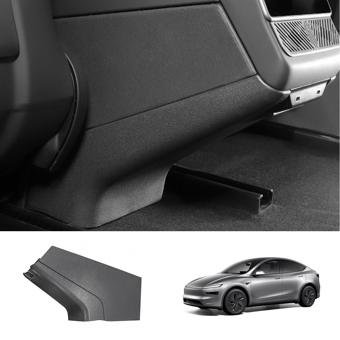 ABS Rear Center Console Protection Cover for Tesla Model Y Juniper 2025+ - acetesla
