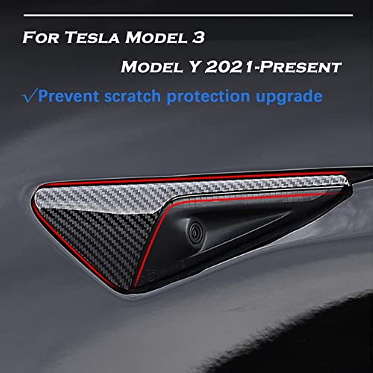 ABS Side Camera Turn Signal Cover for Tesla Model 3 Model Y - acetesla