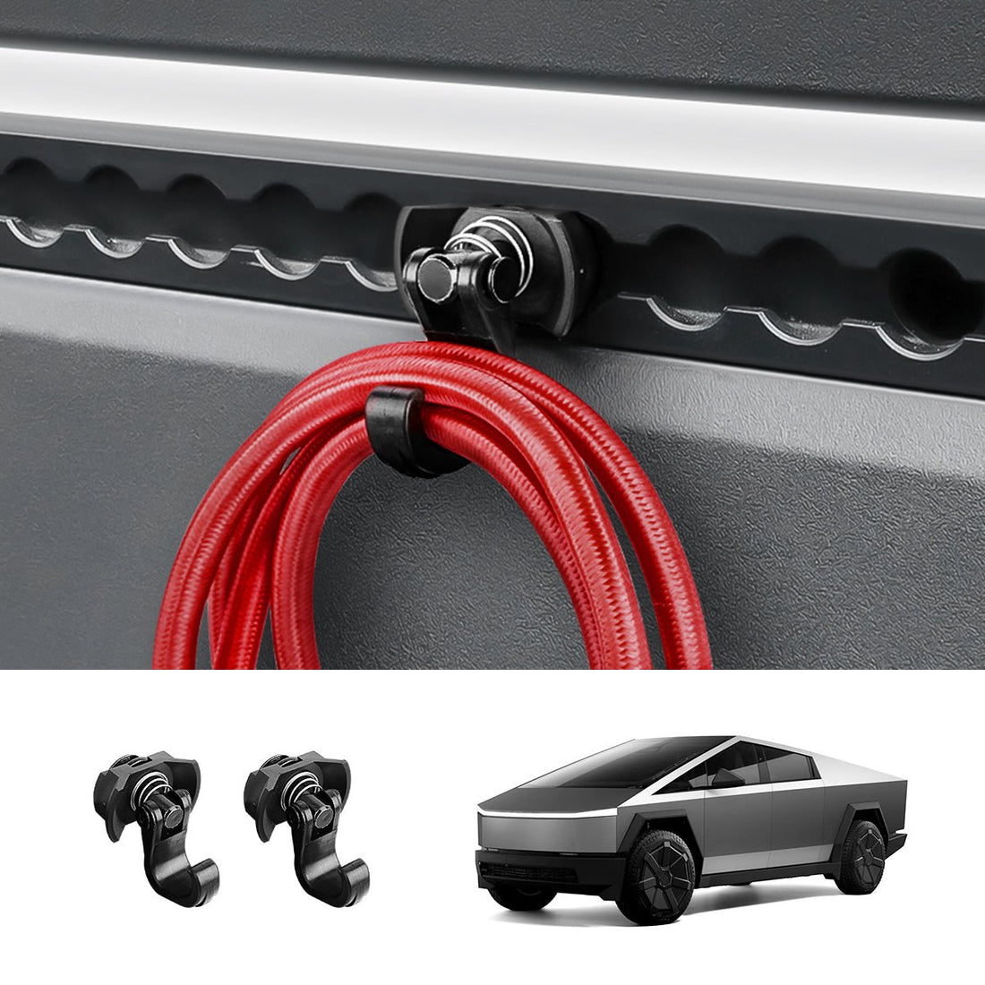 Adjustable L - Track Single Stud Gear Hook for Cybertruck - acetesla