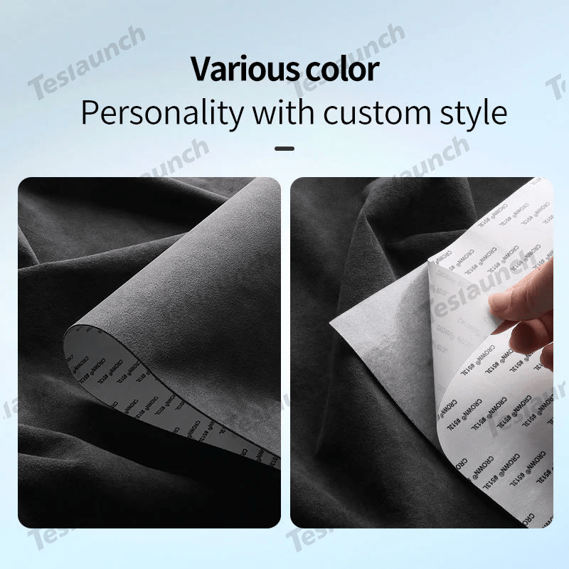 Alcantara Center Console Cup Holder Cover Sticker for Tesla Model Y Juniper 2025+ - acetesla