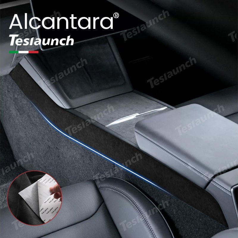 Alcantara Center Console Side Trim Sticker Cover For 2024 Model 3 Highland (2 Pcs) - acetesla