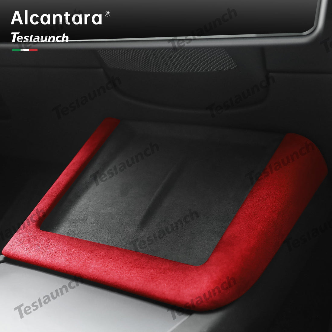 Alcantara Central Control Charging Frame Cover For 2024 Model 3 Highland - acetesla