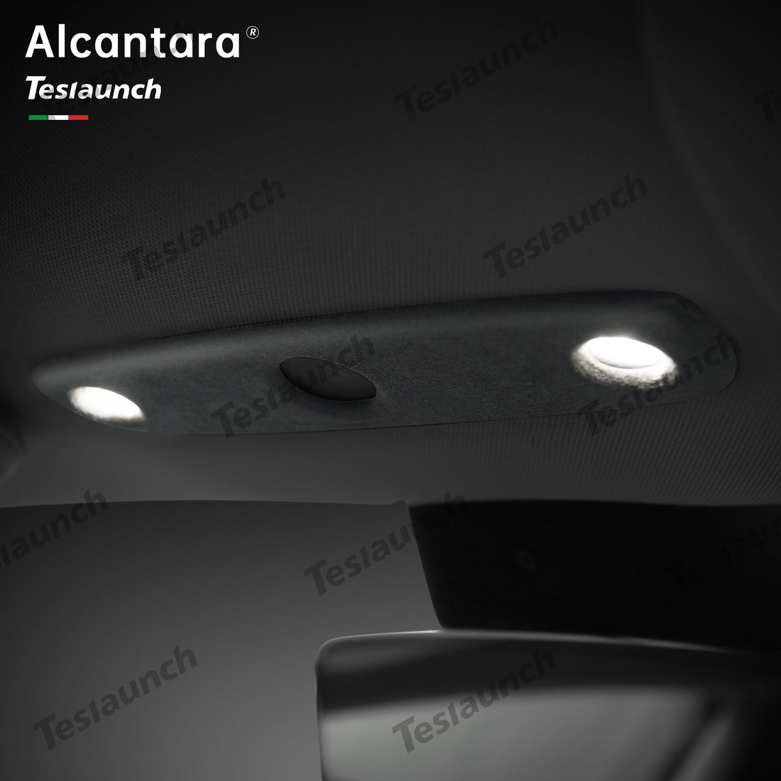 Alcantara Front Reading Light Cover for Tesla Model Y Juniper 2025+ - acetesla