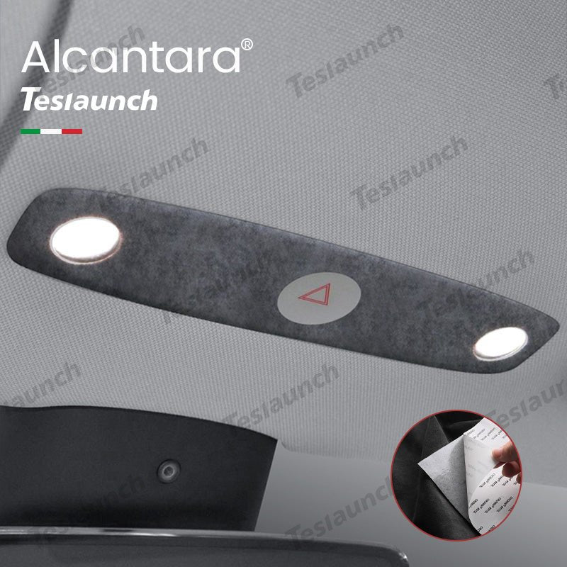 Alcantara Front Reading Light Cover Sticker For 2024 Model 3 Highland - acetesla