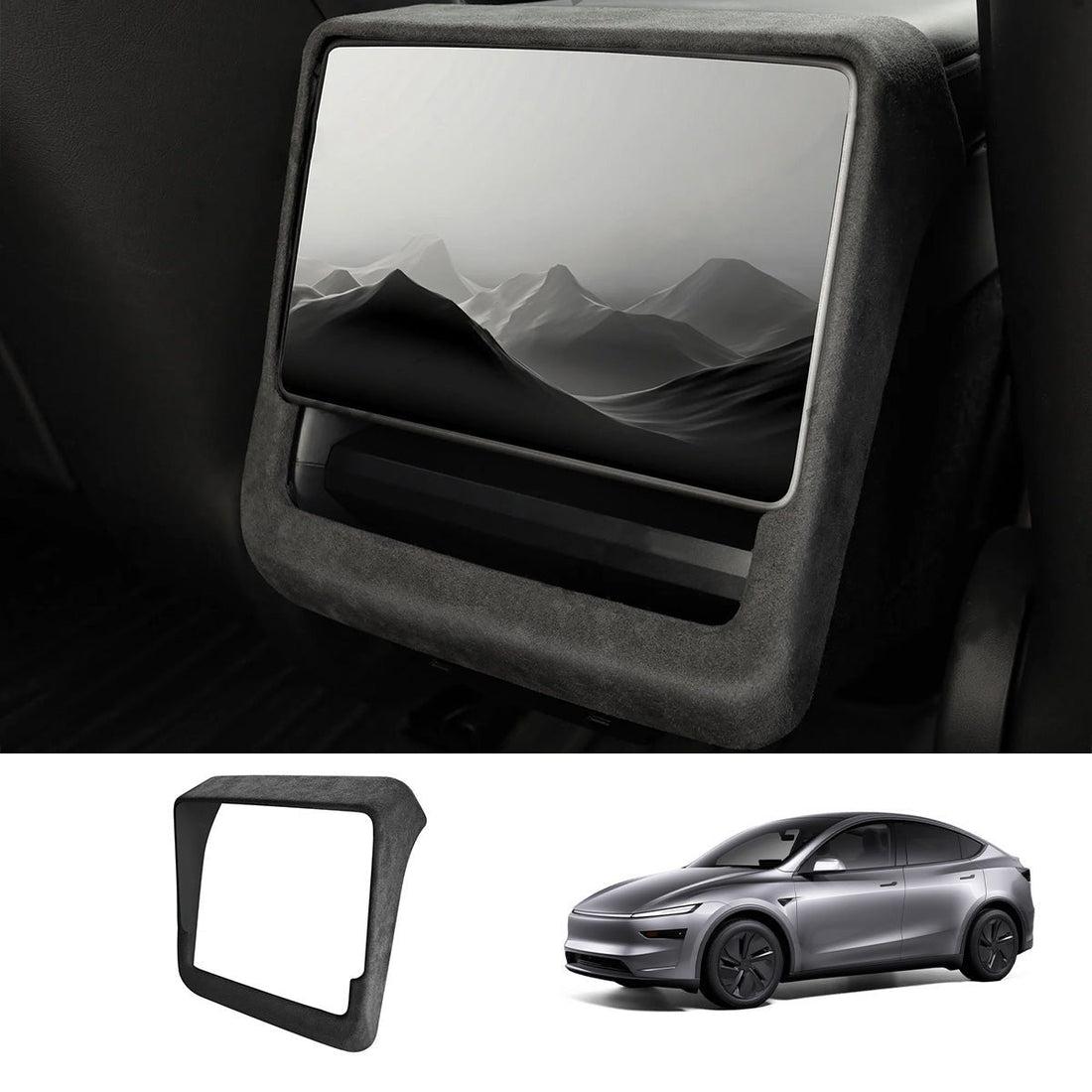 Alcantara Rear AC Vent Cover for Tesla Model Y Juniper 2025+ - acetesla