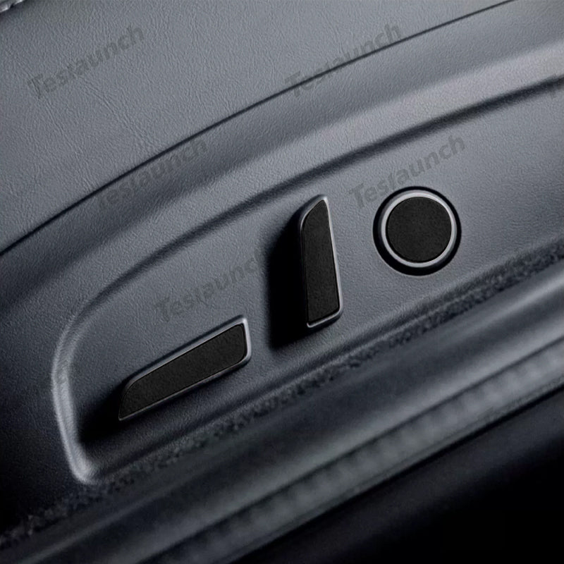 Alcantara Seat Adjustment Button Sticker For 2024 Model 3 Highland (Set of 5) - acetesla