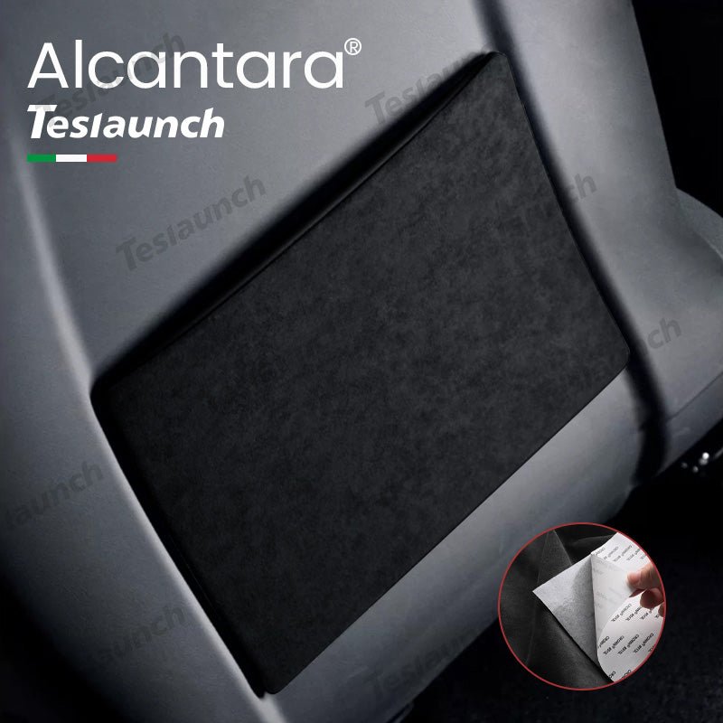 Alcantara Seat Back Anti - kick Sticker 2PCS For 2024 Model 3 Highland - acetesla