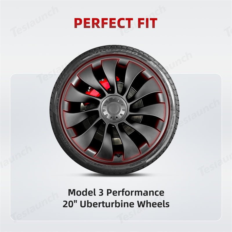 All - in - one Rim Protector for Tesla Model 3 Performance 20 - inch Uberturbine Wheel - acetesla