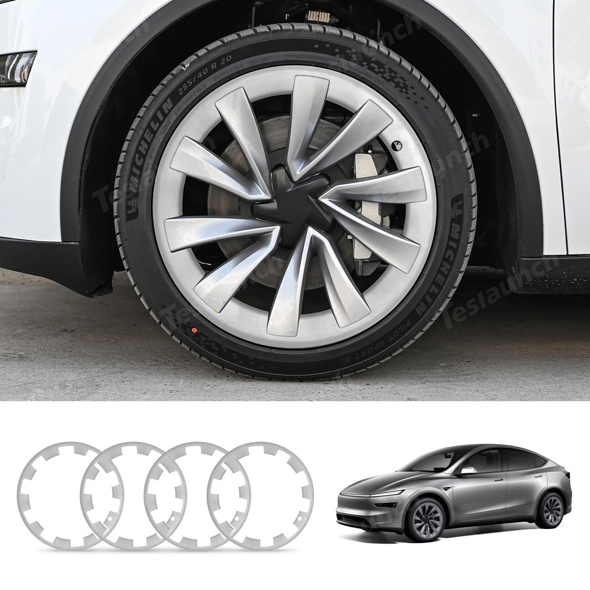 All-in-one Rim Protector for Tesla Model Y Juniper 20’’ Helix 2.0 Whee