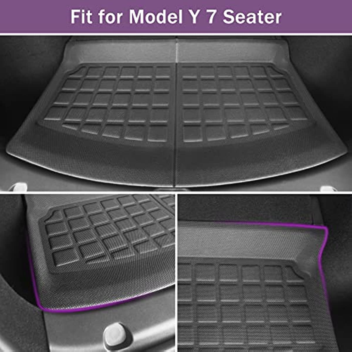 All-weather 3D Floor Mat 7 Seater for Tesla Model Y 2023 2022 2021 - acetesla