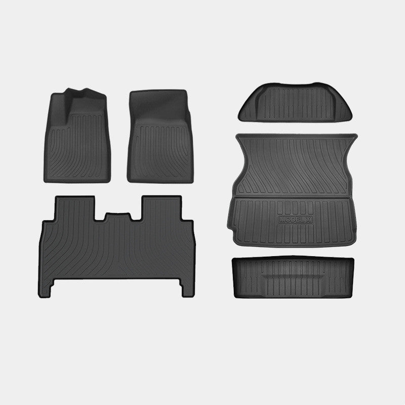 All-Weather & All-Season TPE Car Floor Mats suitable for Tesla Model X 2021-2023 [Left-hand drive only] - acetesla